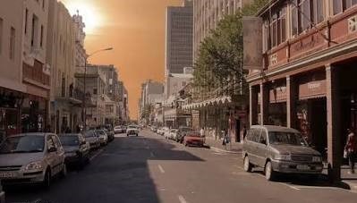 Laku Media Studio Subscriber Sunset City Background